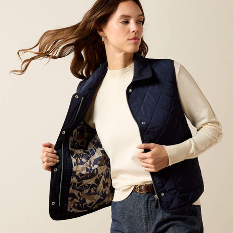 ARIAT Woodgate Quilted Gilet - Womens - Show Navy