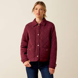 ARIAT Woodgate Quilted Jacket - Womens - Windsor Wine