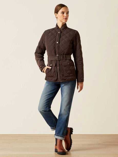 ARIAT Woodside Quilted Insulated Jacket - Womens - Coffee Bean