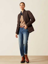 ARIAT Woodside Quilted Insulated Jacket - Womens - Coffee Bean