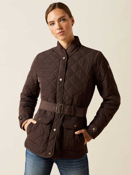 ARIAT Woodside Quilted Insulated Jacket - Womens - Coffee Bean