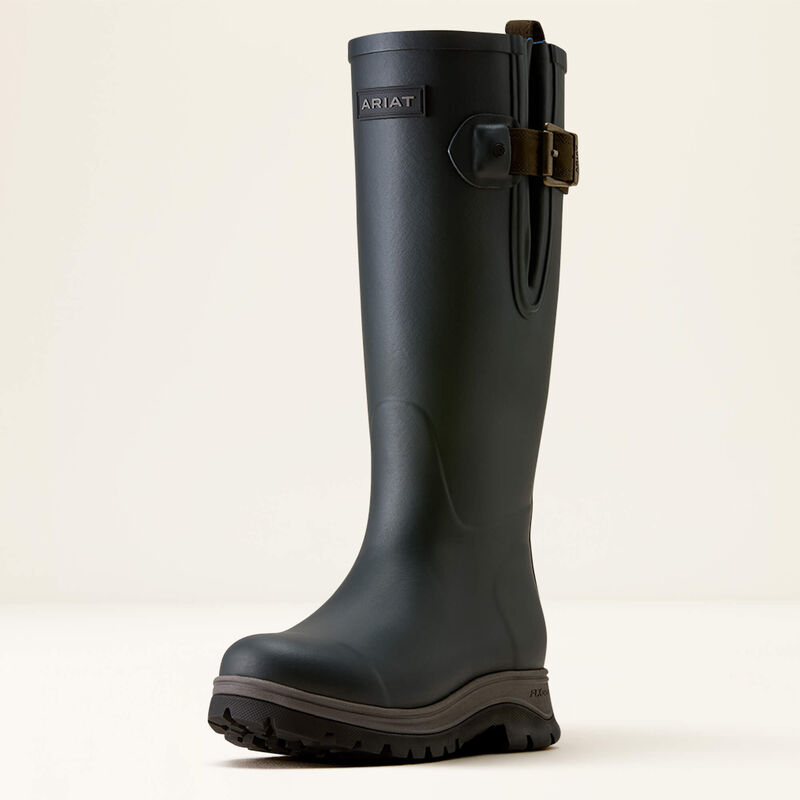Ariat Woodstock Insulated Rubber Boot in Deep Navy, front three-quarter view