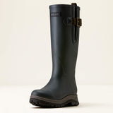 Ariat Woodstock Insulated Rubber Boot in Deep Navy, front three-quarter view
