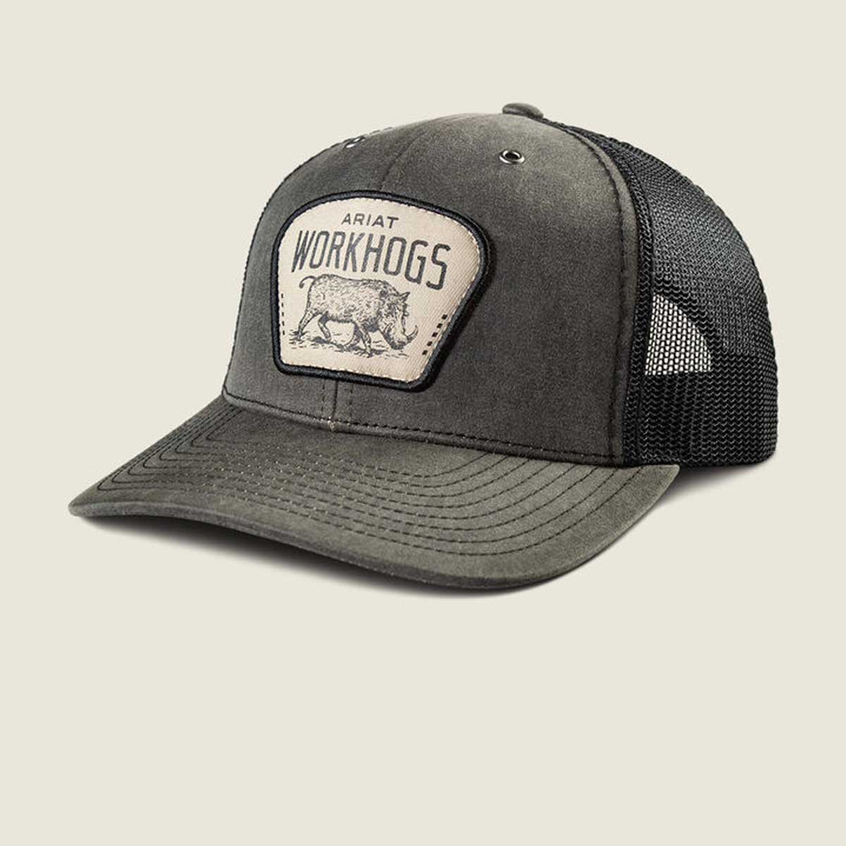 ARIAT WorkHog Patch Snapback Cap - Mens - Charcoal Grey