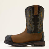 ARIAT Workhog XT Wide Square Toe Work Boots - Mens H2O Carbon Toe Cap - Rye Brown