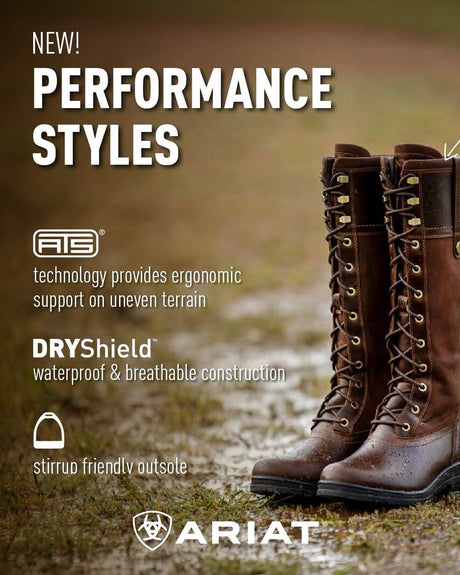 ARIAT Wythburn Waterproof Boots - Womens - Tobacco Brown