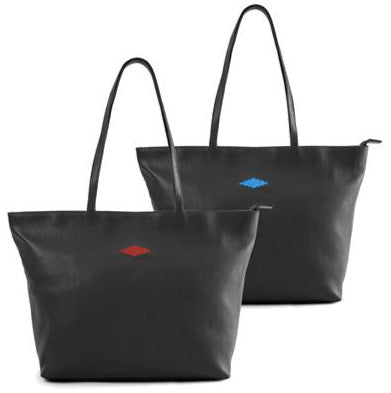 Pampeano - Trapecio Tote Bag - Black Leather