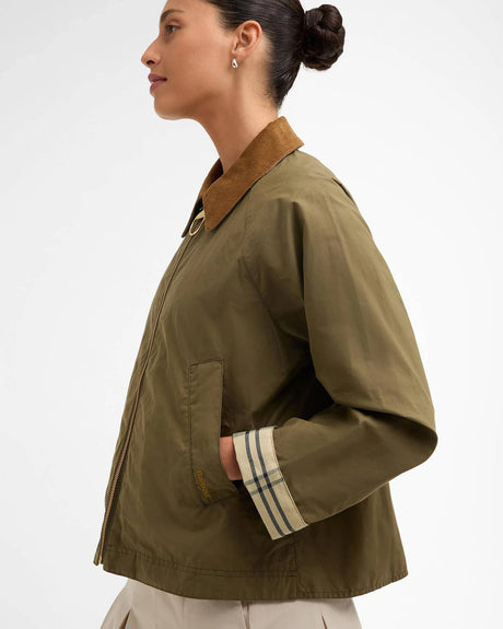 BARBOUR Catlin Casual Jacket - Women's - Dusky Green/ Ancient