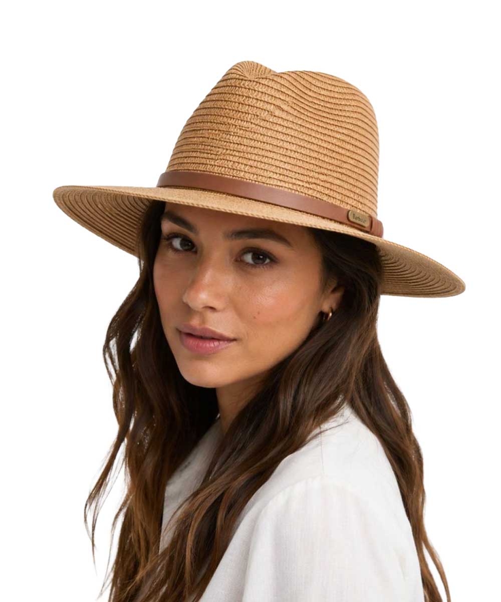 BARBOUR Evelyn Braid Trilby Hat - Women's - Tan
