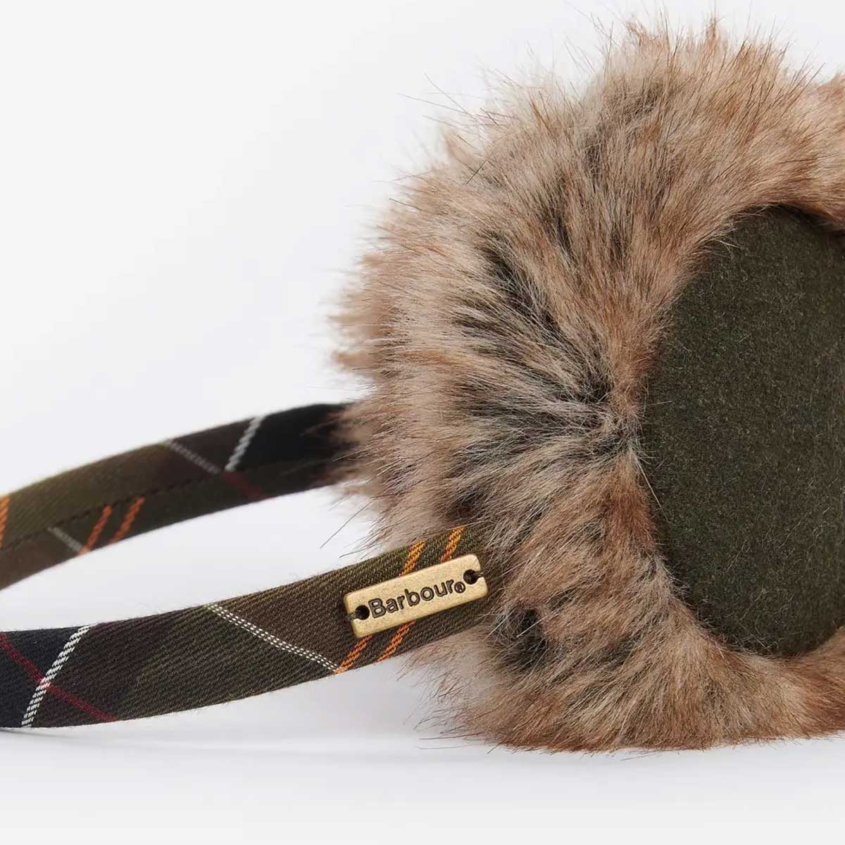 BARBOUR Barrhill Faux-Fur Ear Muffs - Classic Tartan