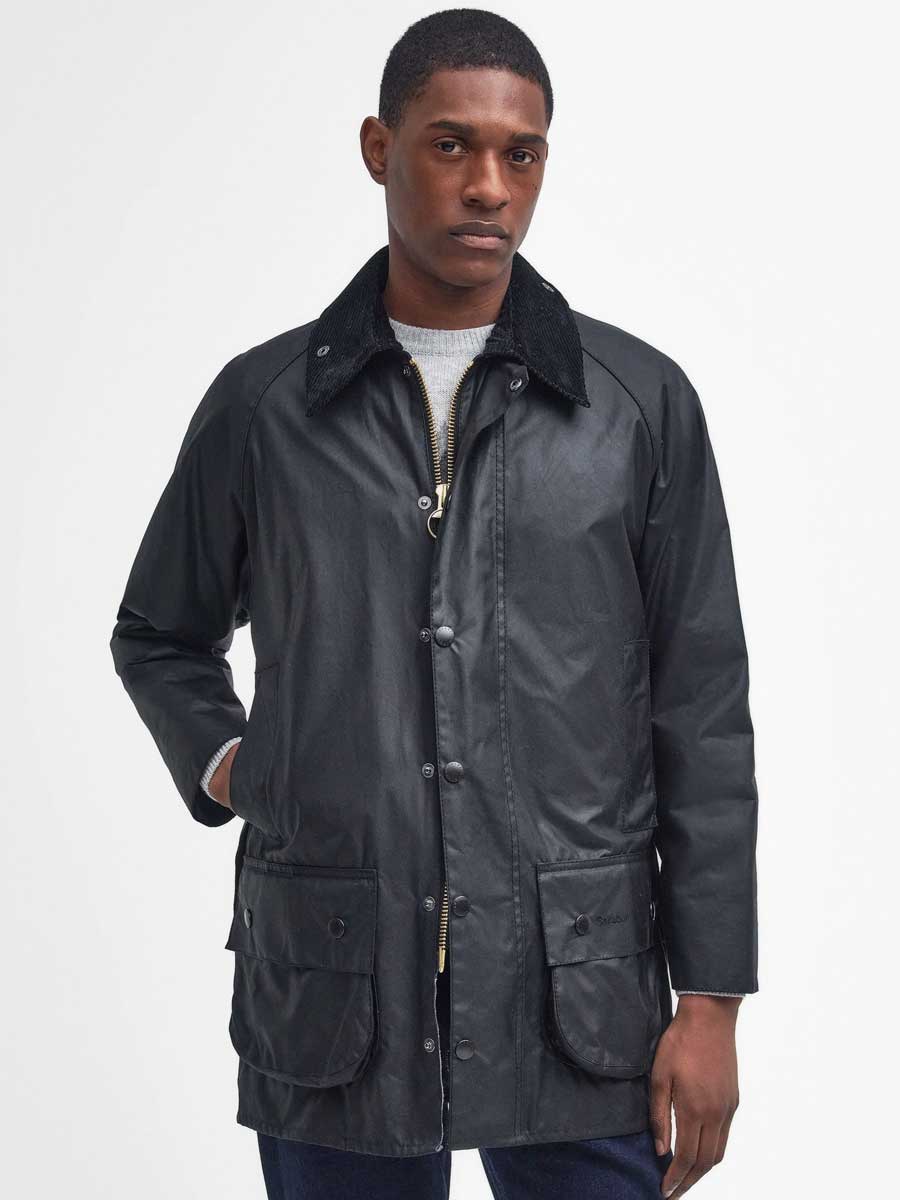 BARBOUR Beaufort Wax Jacket - Mens - Black