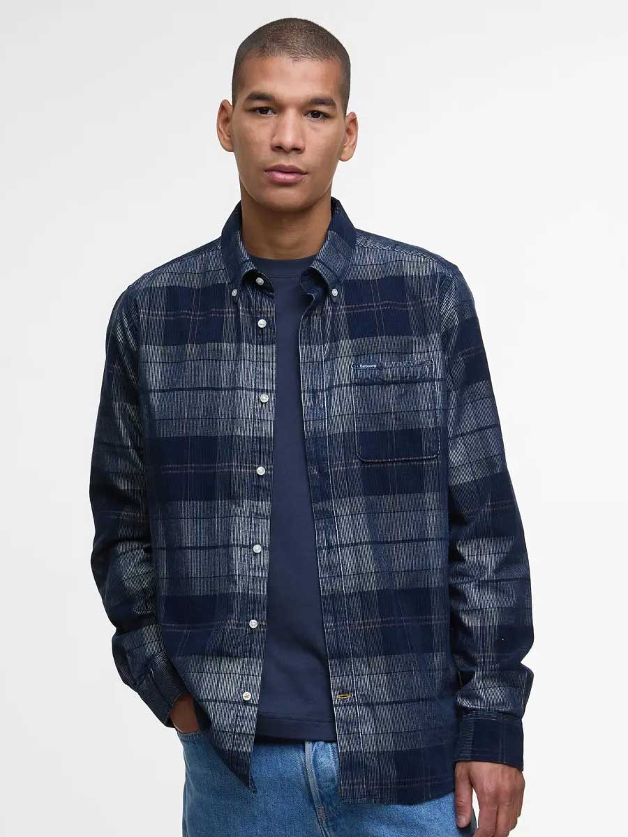 BARBOUR Blair Tailored Long-Sleeved Checked Shirt - Mens - Riverstone Tartan