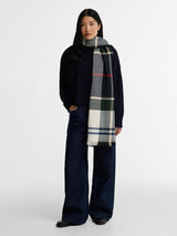 BARBOUR Blair Tartan Scarf - Womens - Light Evergreen Tartan