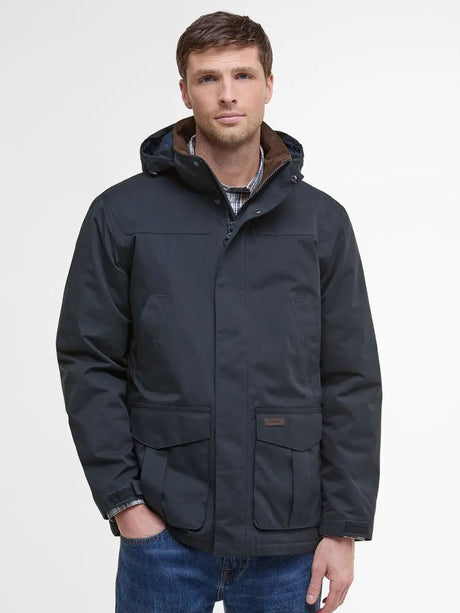 BARBOUR Brockstone Waterproof Jacket - Mens - Classic Navy