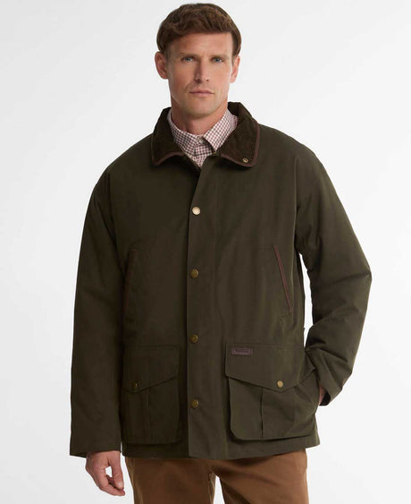 BARBOUR Bromfield Waterproof Jacket - Men's - Dark Olive