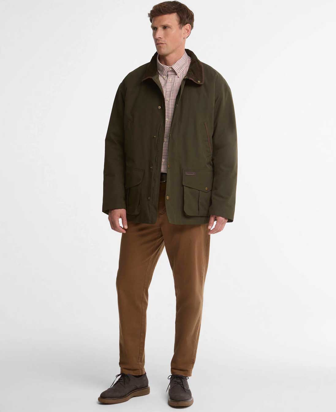 BARBOUR Bromfield Waterproof Jacket - Men's - Dark Olive