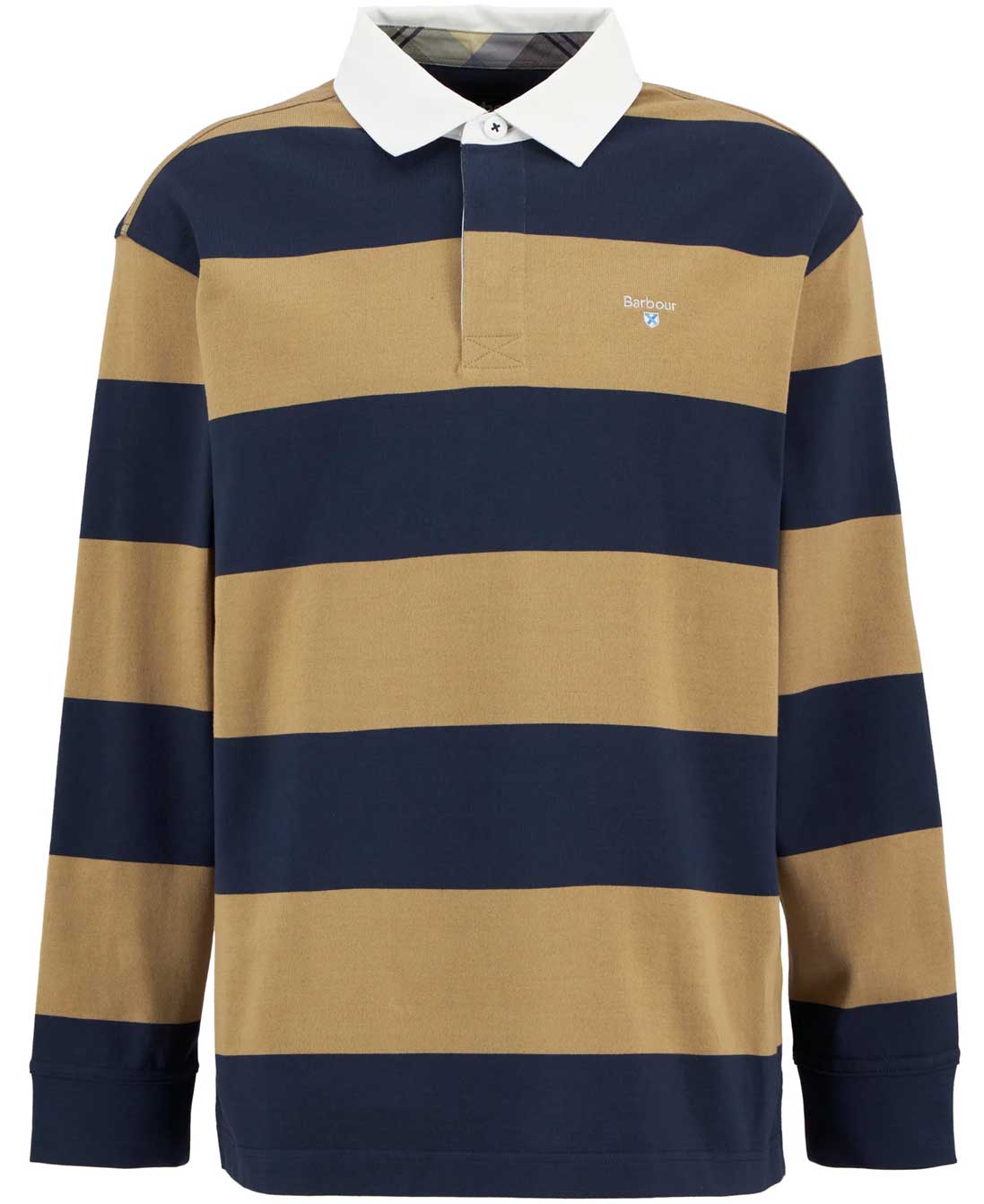 BARBOUR Broome Rugby Shirt - Mens - Navy / Trench
