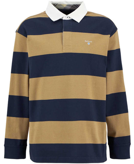 BARBOUR Broome Rugby Shirt - Mens - Navy / Trench