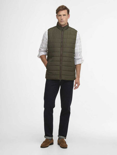 BARBOUR Broughton Quilted Gilet - Mens - Olive