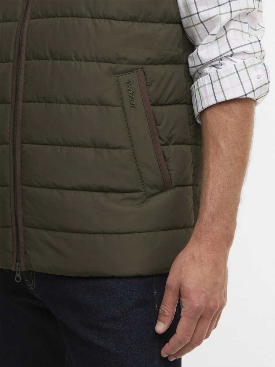 BARBOUR Broughton Quilted Gilet - Mens - Olive