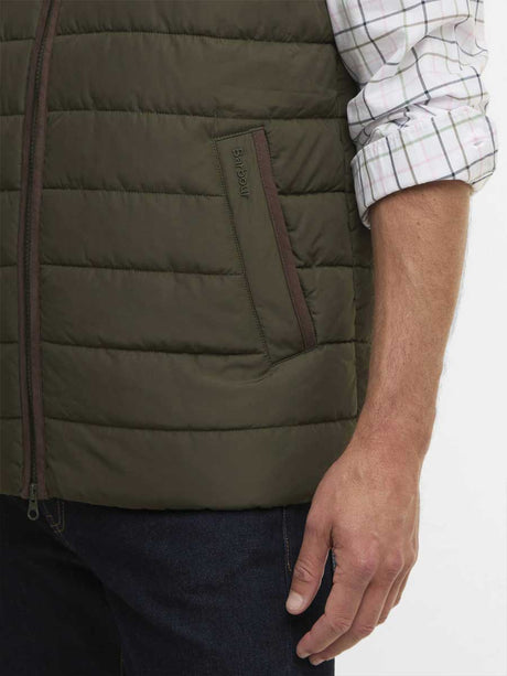 BARBOUR Broughton Quilted Gilet - Mens - Olive