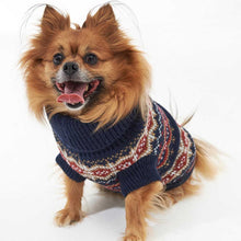 Load image into Gallery viewer, BARBOUR Case Fair Isle Dog Jumper - Cranberry
