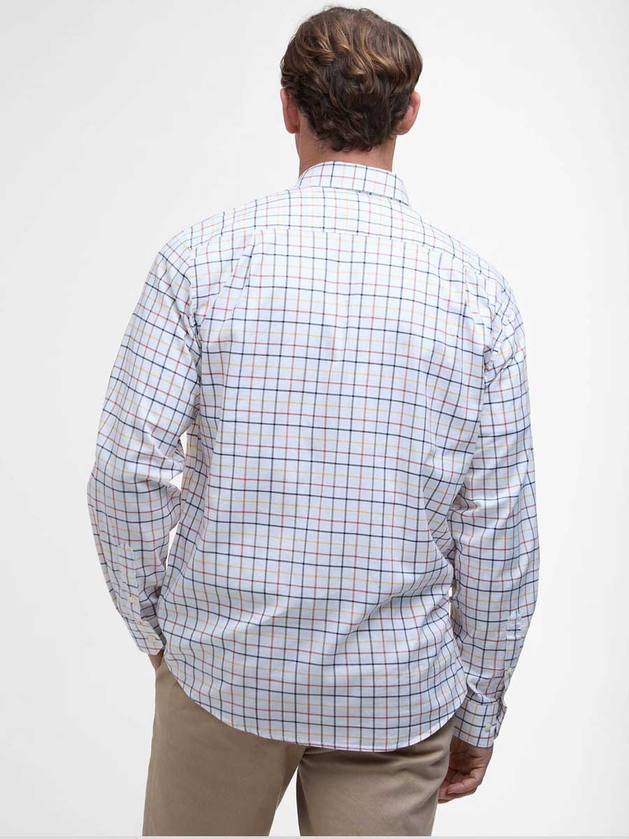 BARBOUR Caswell Tattersall Regular Long-Sleeved Shirt - Mens - Navy