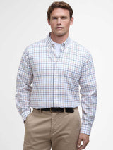 BARBOUR Caswell Tattersall Regular Long-Sleeved Shirt - Mens - Navy