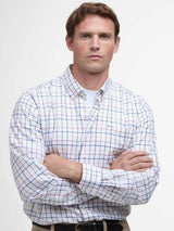 BARBOUR Caswell Tattersall Regular Long-Sleeved Shirt - Mens - Navy