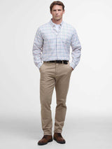 BARBOUR Caswell Tattersall Regular Long-Sleeved Shirt - Mens - Navy