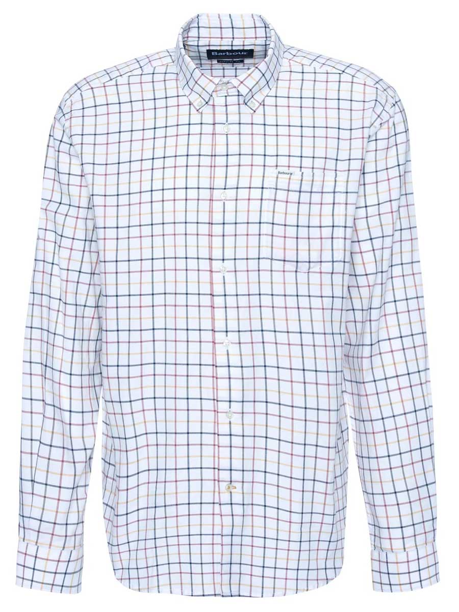BARBOUR Caswell Tattersall Regular Long-Sleeved Shirt - Mens - Navy