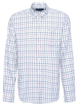 BARBOUR Caswell Tattersall Regular Long-Sleeved Shirt - Mens - Navy
