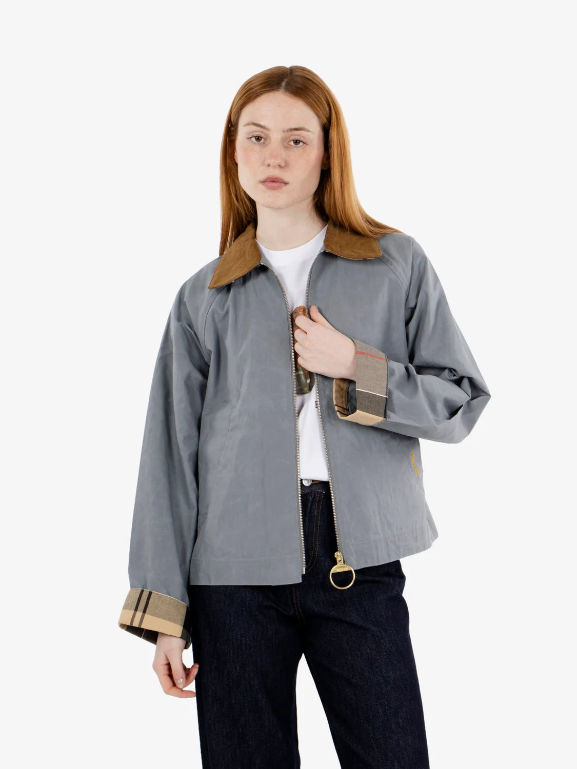 BARBOUR Catlin Casual Jacket - Women's - Grey/ Dress
