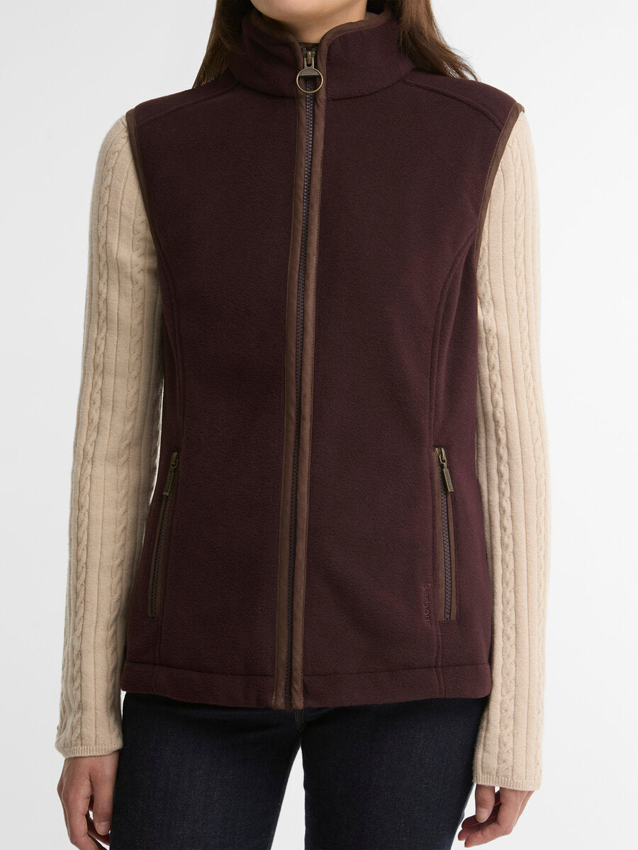 BARBOUR Country Colton Fleece Gilet - Womens - Fig