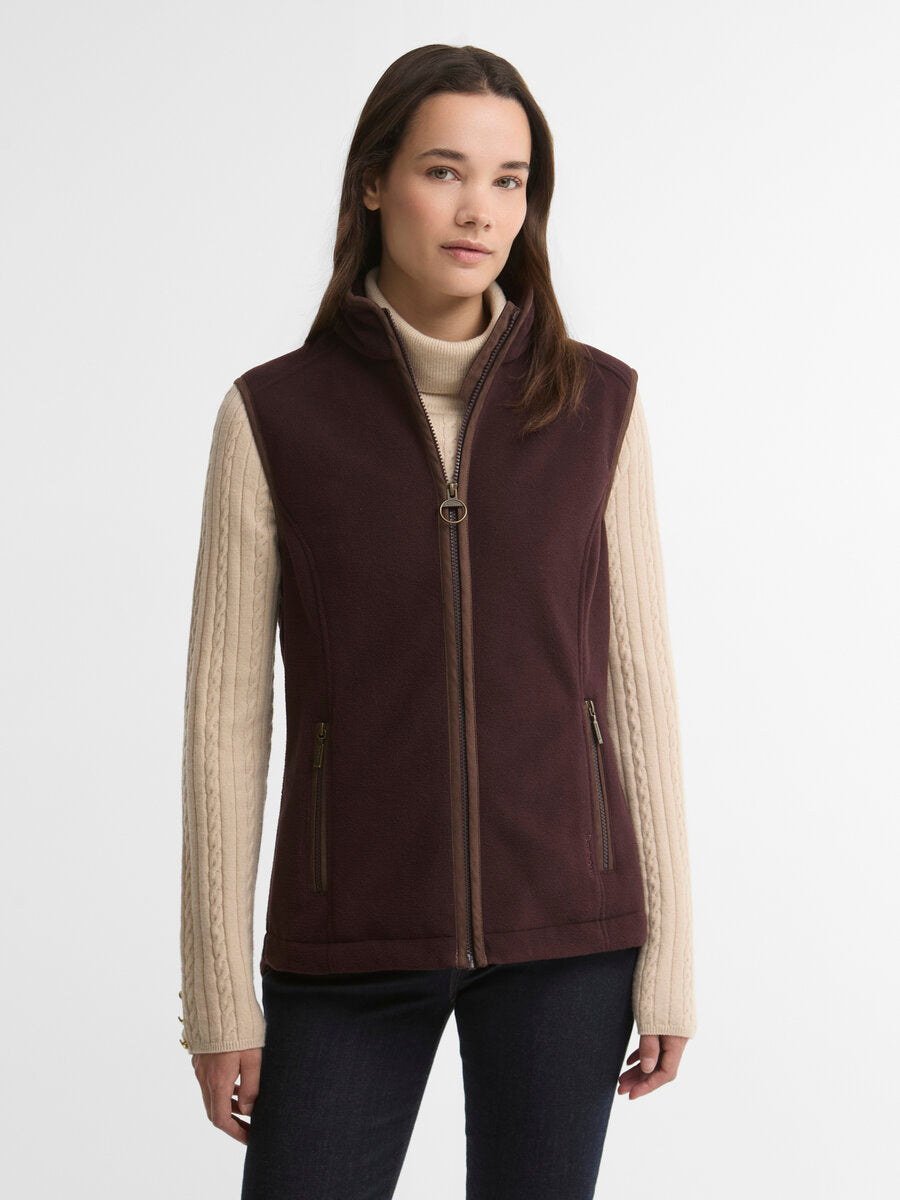 BARBOUR Country Colton Fleece Gilet - Womens - Fig