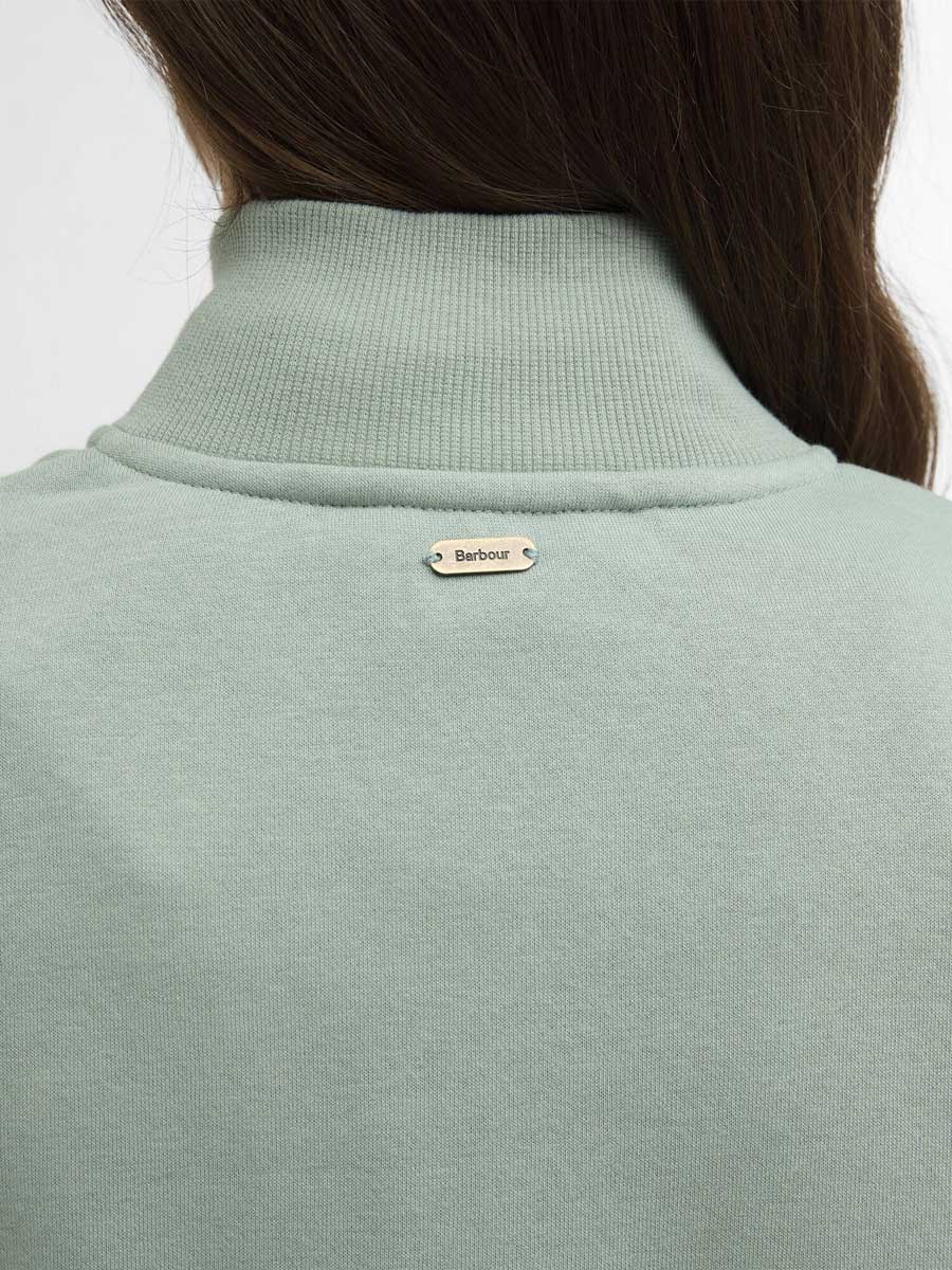 BARBOUR Cynthia Half Zip Sweathshirt - Womens - Blue Sage