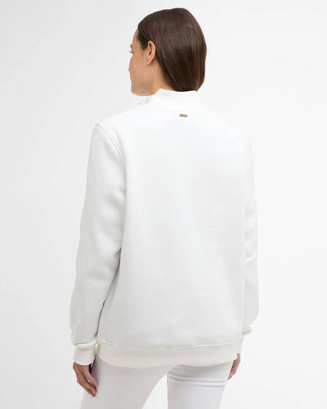 BARBOUR Cynthia Half Zip Sweathshirt - Womens - Cloud