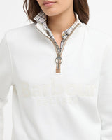BARBOUR Cynthia Half Zip Sweathshirt - Womens - Cloud