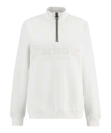 BARBOUR Cynthia Half Zip Sweathshirt - Womens - Cloud