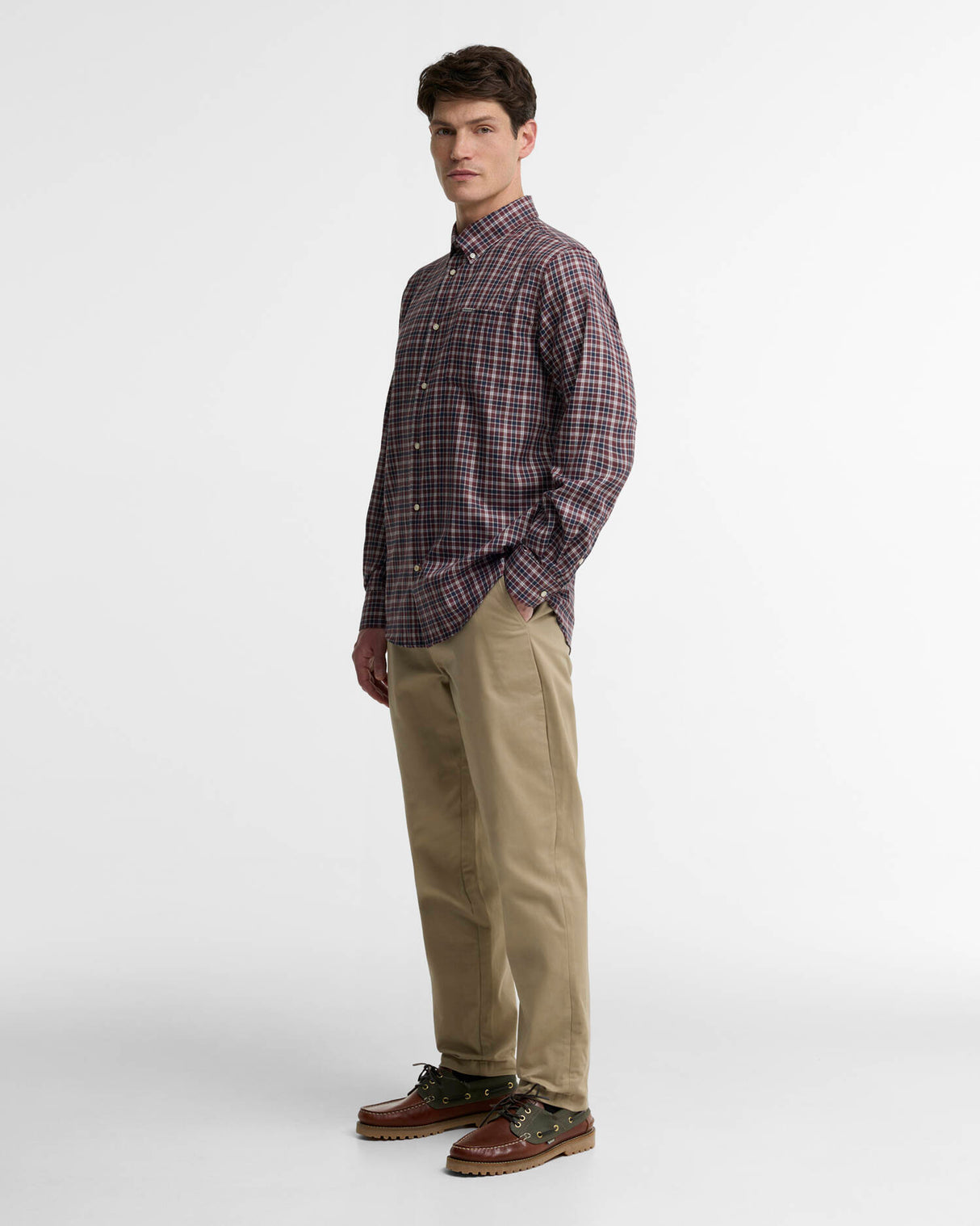 BARBOUR Dishford Thermo-Weave Regular Fit Long-Sleeved Shirt - Mens