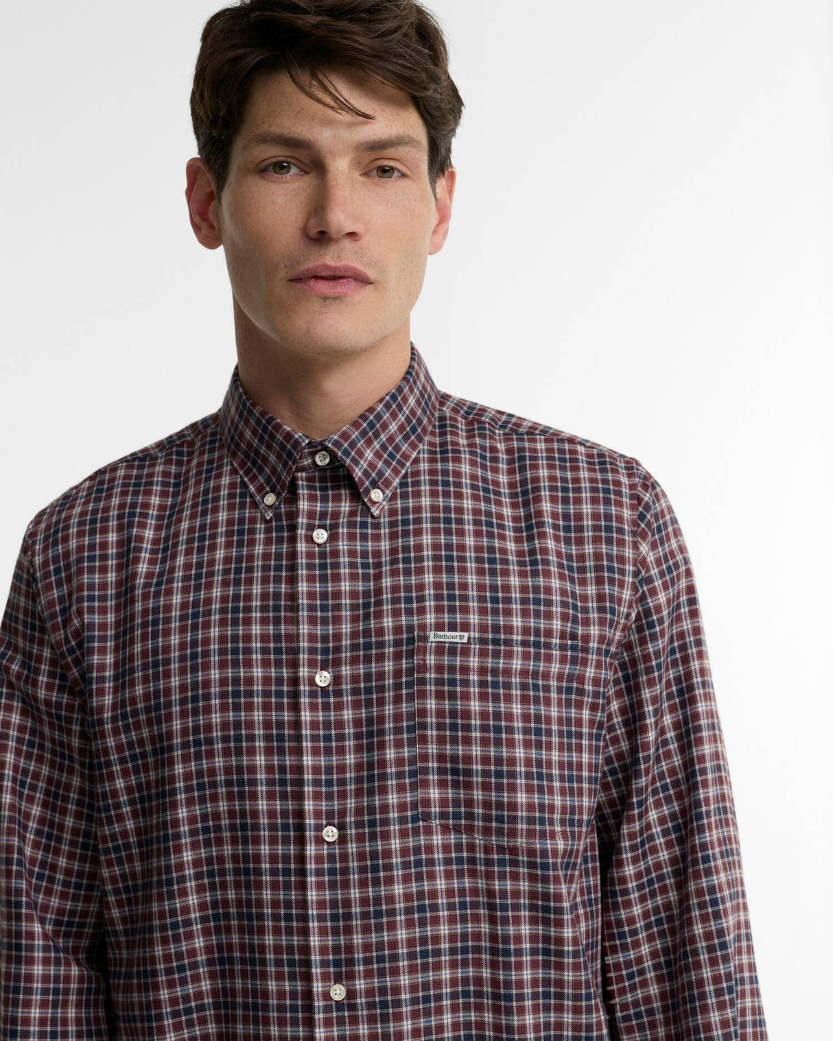 BARBOUR Dishford Thermo-Weave Regular Fit Long-Sleeved Shirt - Mens