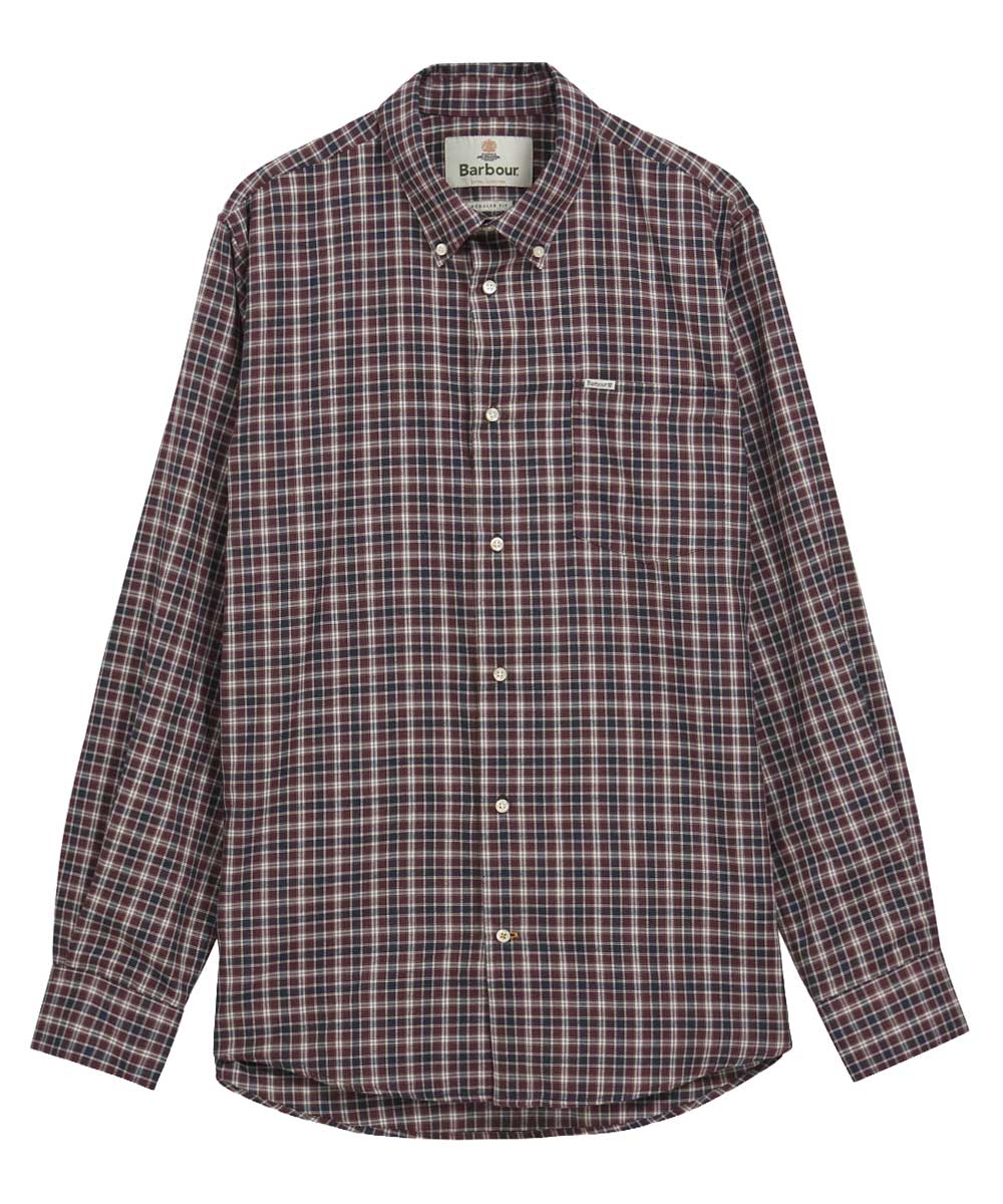 BARBOUR Dishford Thermo-Weave Regular Fit Long-Sleeved Shirt - Mens