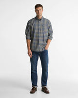BARBOUR Dishford Thermo-Weave Regular Fit Long-Sleeved Shirt - Mens - Olive