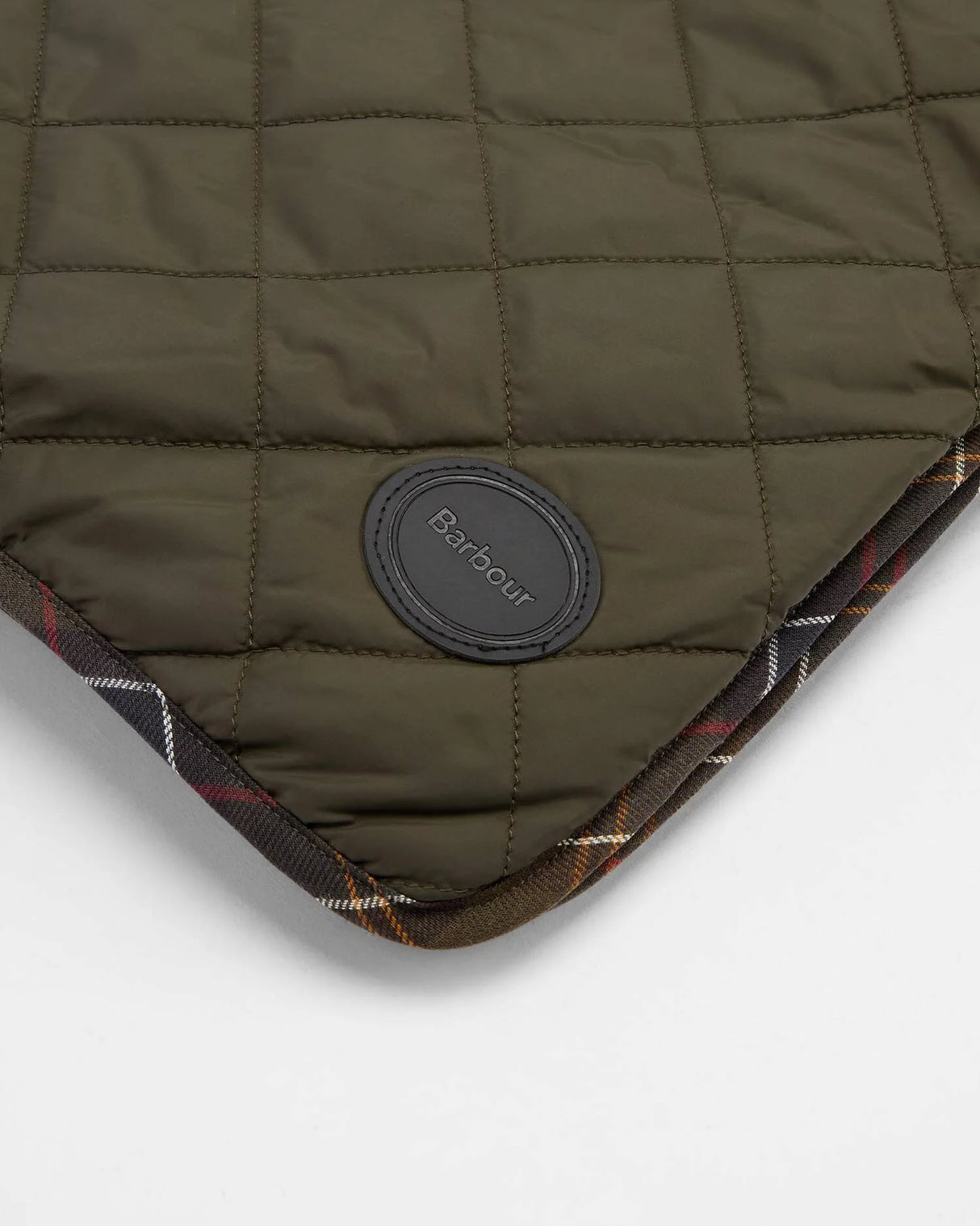 BARBOUR Dog Quilt and Fleece Blanket - Olive