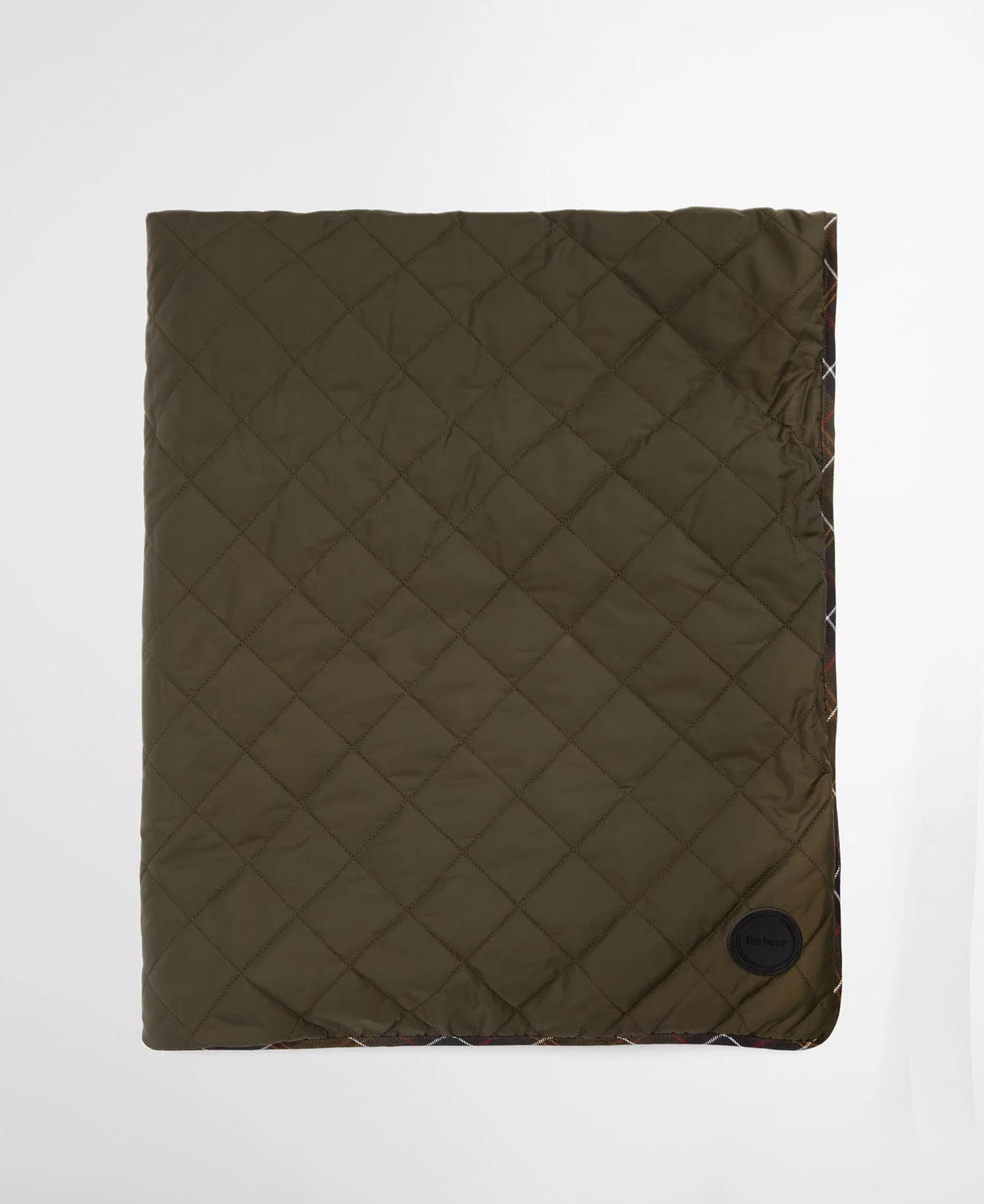 BARBOUR Dog Quilt and Fleece Blanket - Olive