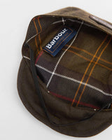 BARBOUR Dog Wax Flat Cap - Olive