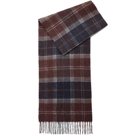 BARBOUR Dramside Reversible Lambswool Scarf - Midnight Oak Tartan