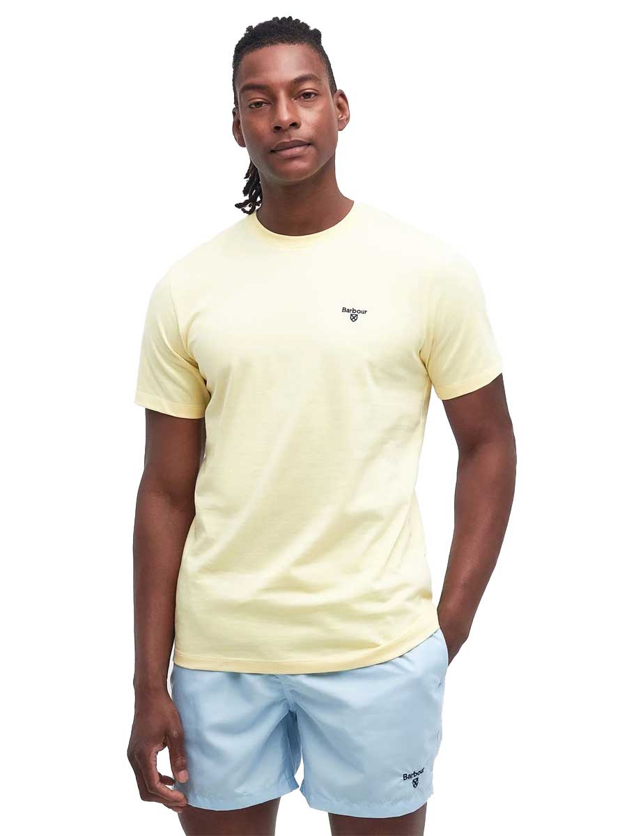 BARBOUR Essential Sports T-Shirt - Men's - Heritage Lemon