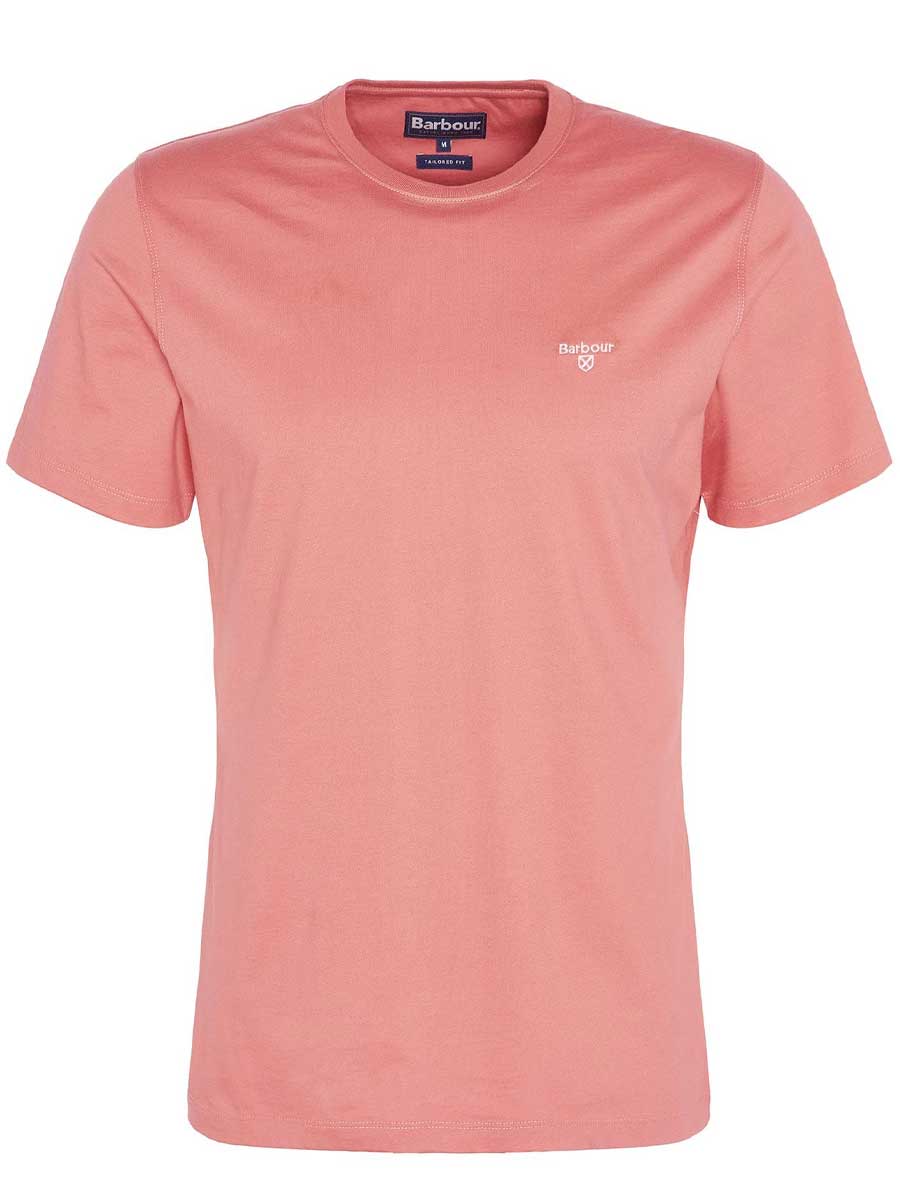 BARBOUR Essential Sports T-Shirt - Men's - Pink Clay