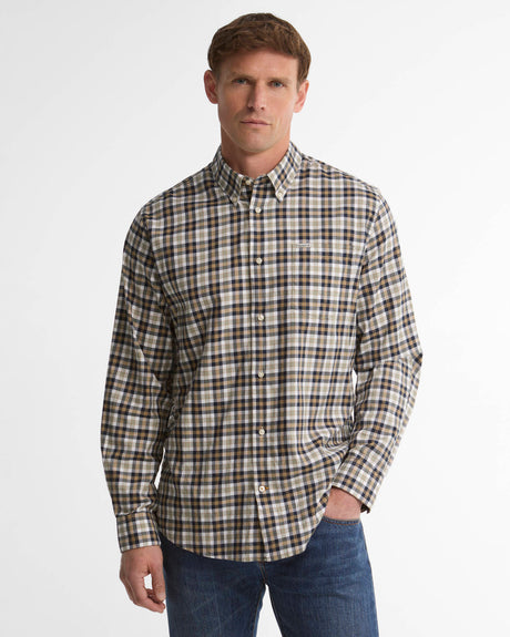 BARBOUR Fallowlane Regular-Fit Long-Sleeved Shirt - Mens - Navy